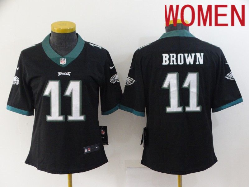 Women Philadelphia Eagles #11 Brown Black 2022 Nike Limited Vapor Untouchable NFL Jersey->youth nfl jersey->Youth Jersey